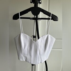 White Zara corset tank